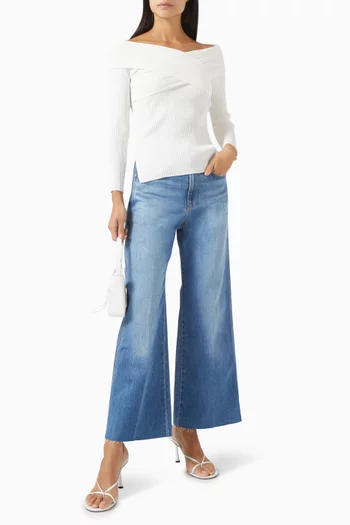 Taylor Cropped Wide-leg Jeans in Japanese Cotton-denim