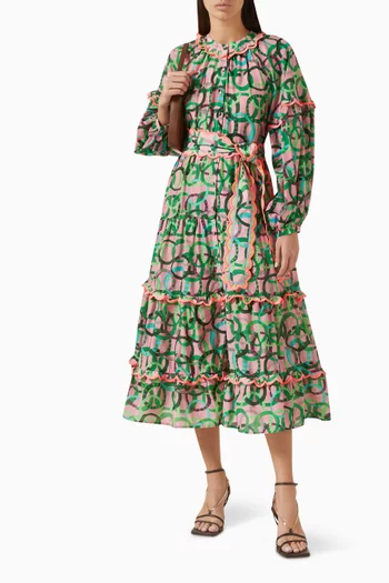 Nile Dress in Cotton & Silk