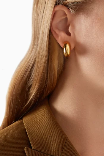 Tome Hoop Earrings in 14kt Gold-plated Brass