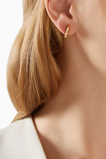 Teeni Toni Huggie Earrings in 14kt Gold-plated Brass