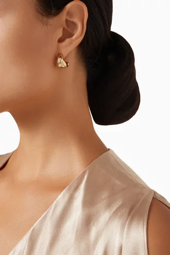Asteria Chunky Earrings in 18kt Gold-plated Earrings