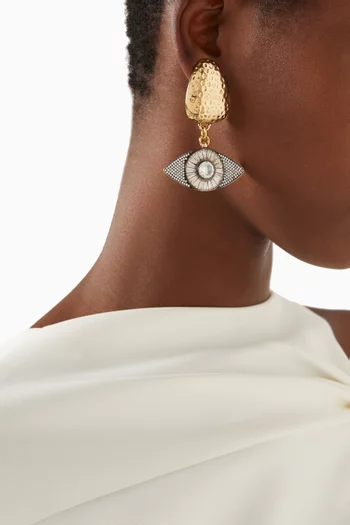 Dazylina Earrings in Gold-plated Brass