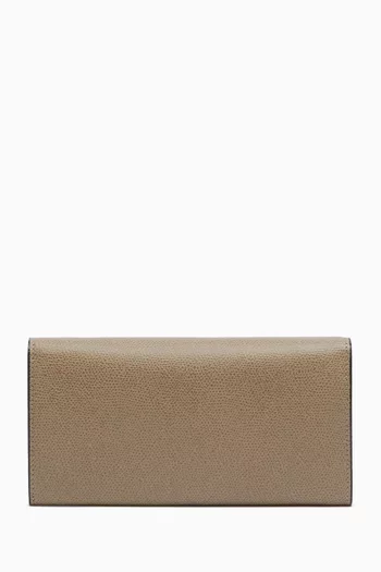 Iside Continental Chain Purse in Millepunte Calfskin Leather