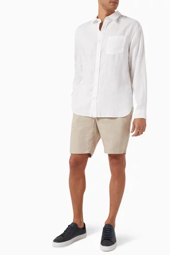 Classic-fit Long-sleeve Shirt in Linen
