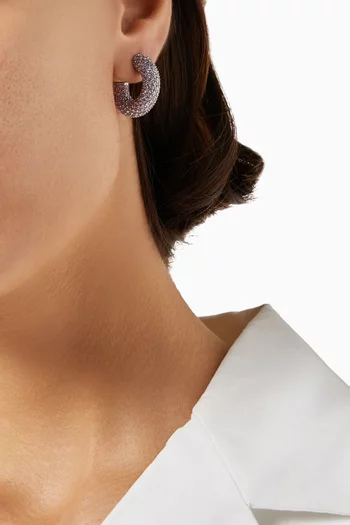 Small Cameron Crystal-embellished Hoop Earrings