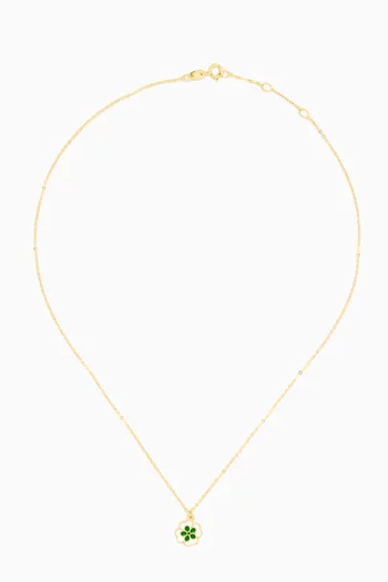 Ara Bella Clover Necklace in 18kt Gold