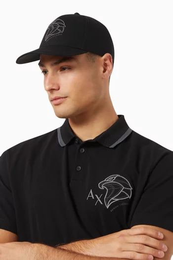 AX Baseball Cap in Cotton