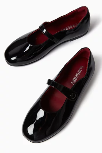 Mary Jane Flats in Patent Leather