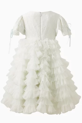 Buttercup Ruffled Dress in Tulle & Lace