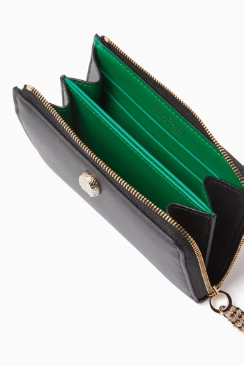 Serpenti Forever Zip Wallet in Calf Leather