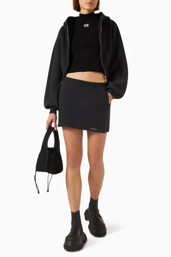 Mini Skirt in Cotton-terry