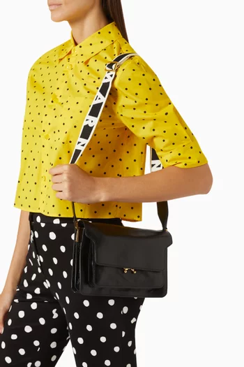Medium Trunk Crossbody Bag in Patent Leather