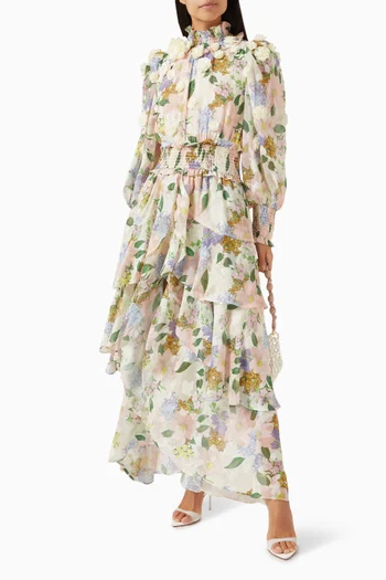 Delfina Floral-print Maxi Dress