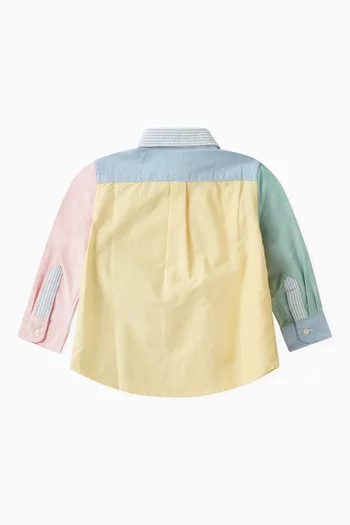 Colour-block Shirt in Cotton