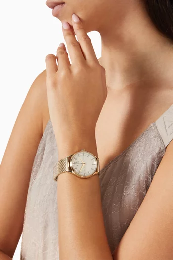 Lady Hampton Crystal Quartz Watch, 36mm