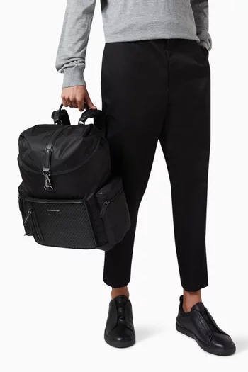PELLETESSUTA™ Backpack in Leather & Nylon