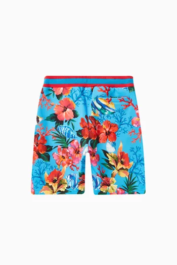 Printed Bermuda Shorts in Cotton Jersey