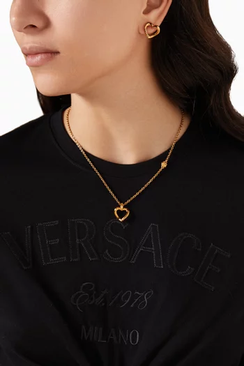 V-Love Pendant Necklace in Metal