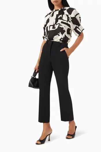 Classic Lady Cropped Pants in Gabardine