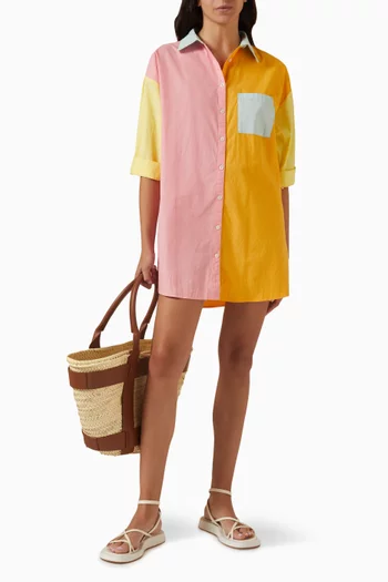 The Vacay Shirt Dress in Cotton