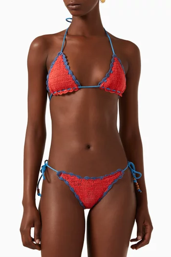 The Crochet Tri Bikini Top