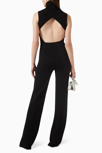Gijon High-neck Jumpsuit in Rayon
