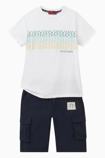 Logo Bermuda Shorts in Cotton