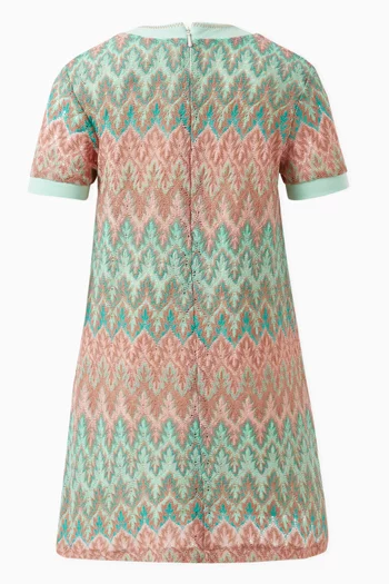 Printed Dress in Cotton Blend