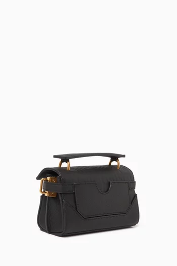 B-Buzz 19 Baguette Bag in Grained Leather