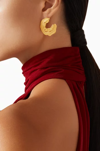 Pacaya Earrings in 18kt Gold-plated Brass