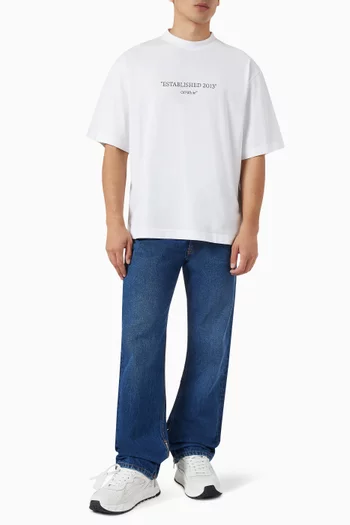 Est 2013 Skate T-Shirt in Cotton
