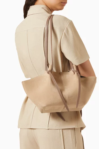 Small Mochi Tote Bag in Suede