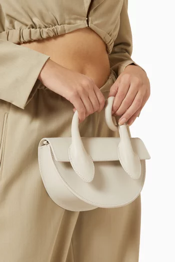 Small Pretzel Shoulder Bag in Leather