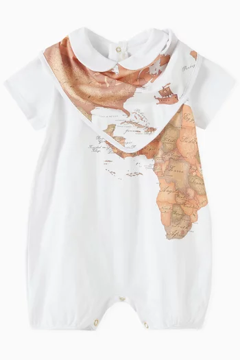 Geo Map Baby Gift Set in Cotton