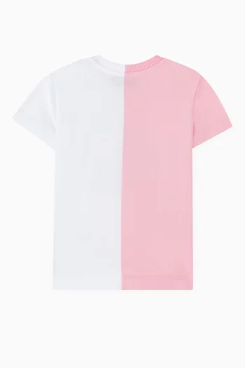 Two-tone T-shirt in Cotton