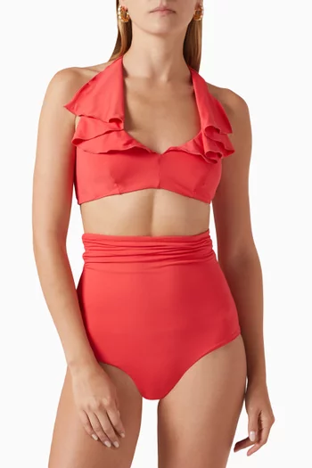 June Ruffle Bikini Top