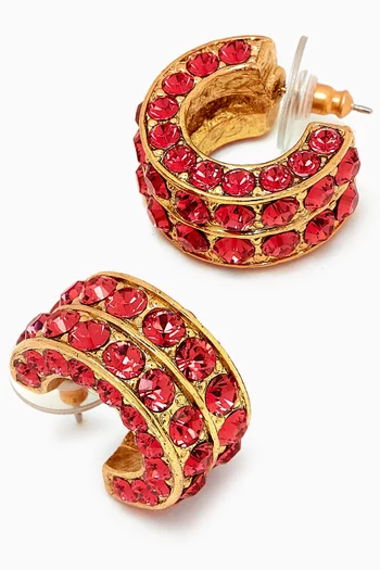 Double Mini Hoop Earrings in Metal