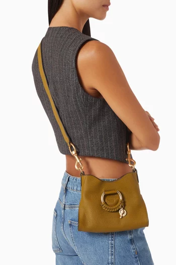 Mini Joan Top Handle Bag in Leather