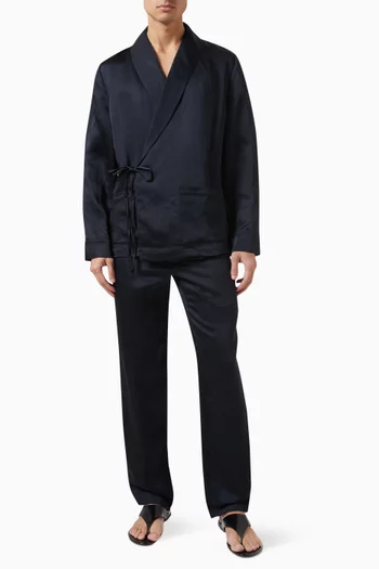 Konrad Kimono Jacket in Viscose & Linen