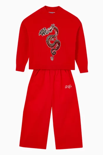 Year Of The Dragon Trousers in Cotton