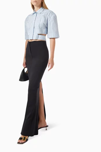 La Jupe Escala Maxi Skirt in Viscose-blend