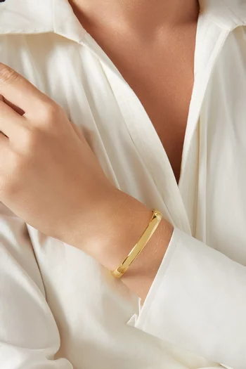Gina Cuff Bracelet in 14kt Gold-plated Brass