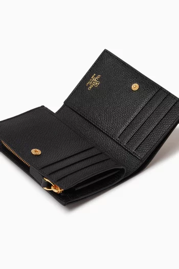 Valentino Garavani VLOGO French Flat Wallet in Leather
