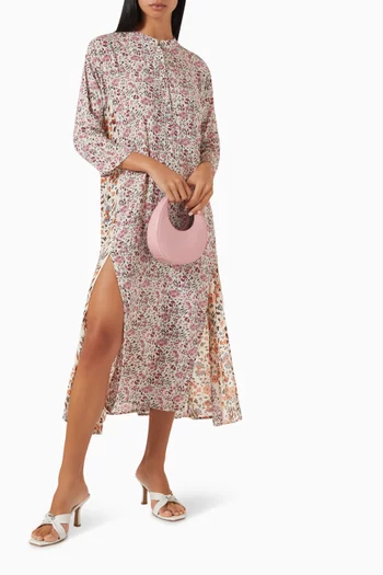 Isobel Floral-print Midi Dress in Rayon