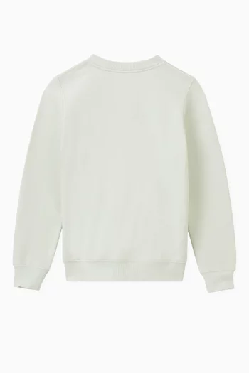Polar Bear Crewneck Sweatshirt in Cotton-fleece