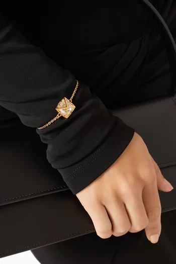 Arrow Crystal-embellished Bracelet in Brass