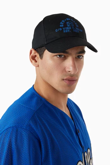 Washed Est 13 Baseball Cap in Cotton-twill