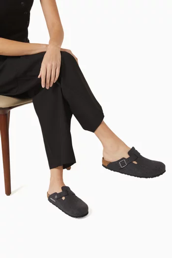 Boston Clog Sandals in Wool-felt
