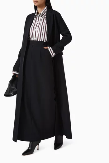 Noura Maxi Skirt in  Twill Crepe