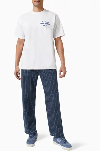 Orlean Striped Pants in Denim